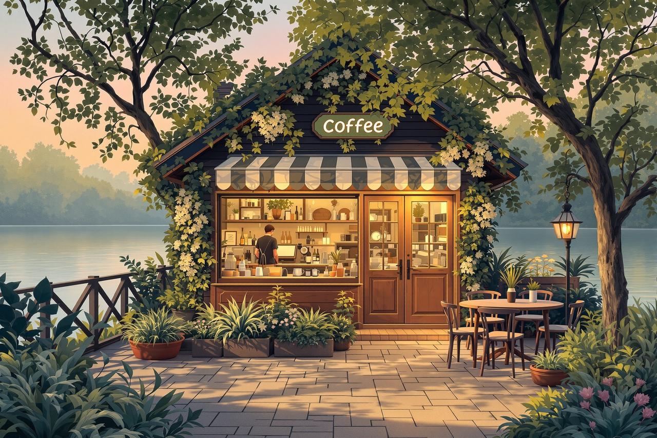 日漫网止 - 河畔咖啡屋 日漫网止 - 河畔咖啡屋